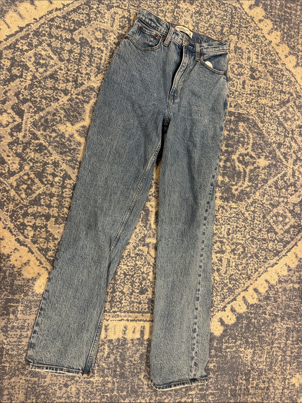 Abercrombie & Fitch Light Blue Straight Leg Jeans